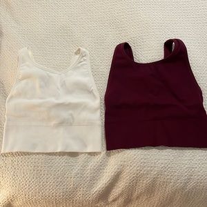 Victoria Sport Ribbed Bra/Crop Top Size Small